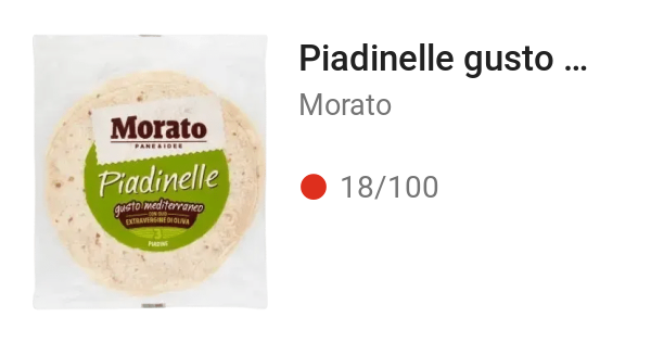 Piadinelle gusto Mediterraneo
