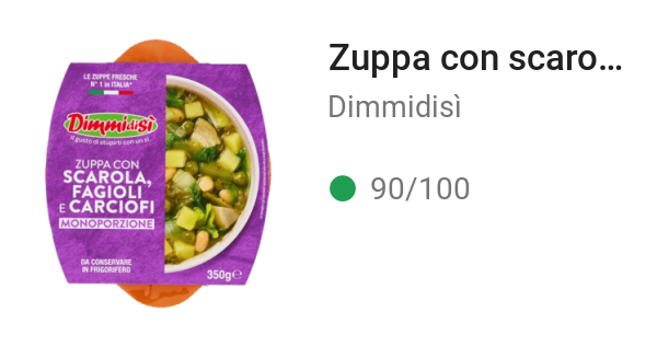 Zuppa con scarola, fagioli e carciofi