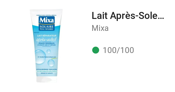 Lait Après-Soleil Peaux Sensibles