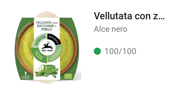 Vellutata con zucchine e piselli