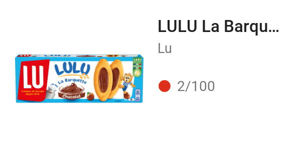 LULU La Barquette Chocolat
