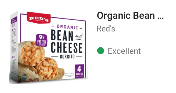 Organic Bean and Cheese Burrito