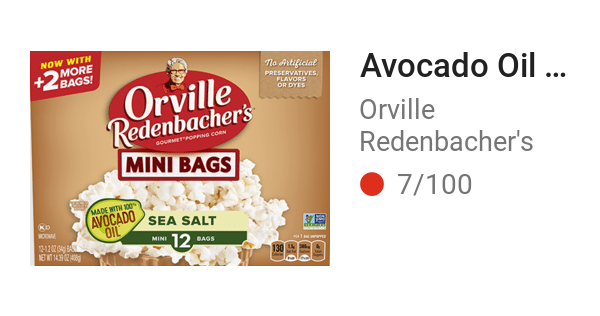 Avocado Oil Pop Corn Mini Bags