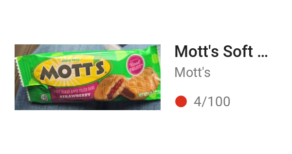 Mott's Soft Baked Apple Filled BARS