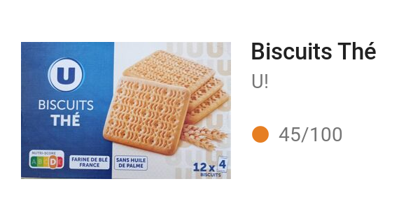 Biscuits Thé
