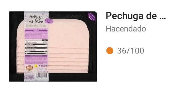 Pechuga de pavo 92%