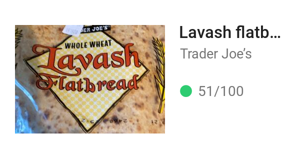 Lavash flatbread