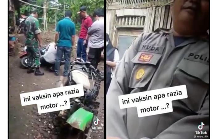 Harus Tahu Viral Video Aparat Adu Mulut dengan Warga Tolak Vaksin, Polisi Sebut Hanya Miskomunikasi