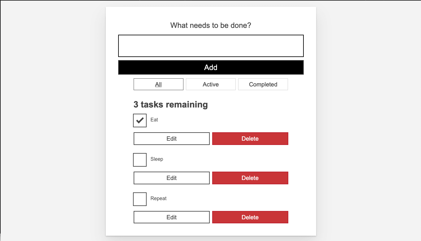 Dagger で作成した ToDo アプリケーション