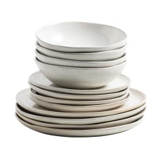 Salisbury & Co White Capri Dinner Set, 12-Piece