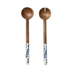 Salisbury & Co Wildflower Calla Salad Servers, Set of 2
