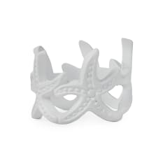 Humble & Mash White Sea Star Napkin Rings, Set of 4