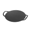 Victoria Seasoned Cast Iron Pizza Pan with Helper Handles, 38cm