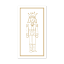 NapKin Cole Nutcracker Christmas Biodegradable Paper Napkins, Pack of 20 - Gold angle