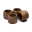 Humble & Mash Wooden Napkin Rings, Set of 4 Side View