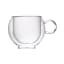 NOVA Fanel Double Walled Glass Cappuccino/Tea Cups, Set of 2