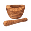 KitchenCraft Italian Olive Wood Pestle & Mortar