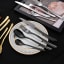 Lifestyle image of Nicolson Russell Buddha Black Cutlery Set, 16-Piece