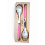 Laguiole by Andre Verdier Salad Server Set, Set of 2 - Pink