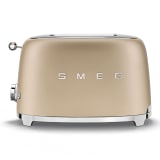 Smeg Retro 2-Slice Toaster, 950W - Matte Champagne