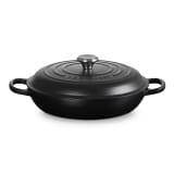 Le Creuset Signature 3.5 Litre Shallow Casserole, 30cm - Matte Black