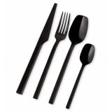 Nicolson Russell Private Collection Malta Titanium Black Cutlery Set - 16 Piece 