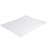 Terry Lustre Country Range Bath Mat, 60cm x 60cm - White