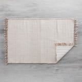 Amelia Jackson Dobby Bath Mat, 55cm x 85cm - Natural & Hessian