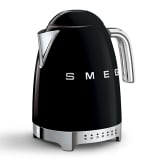 Smeg Retro Variable Temperature Cordless Kettle, 1.7L - Black