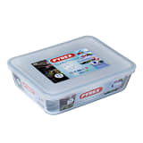 Pyrex Cook & Freeze Rectangular Dish with Clear Plastic Lid - 1.5L 