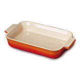 Le Creuset Stoneware Rectangular Dish, 32cm - Flame