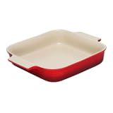 Le Creuset Stoneware Square Dish, 23cm - Cerise (Cherry)