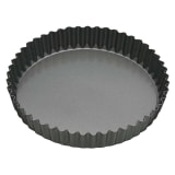 MasterClass Non-Stick Fluted Loose Base Round Quiche Tin - 23cm 