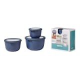 Mepal Cirqula Deep Bowl Set, 3-Piece - Nordic Denim