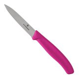 Victorinox Swiss Classic Serrated Paring Knife, 8cm - Dark Pink