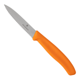 Victorinox Swiss Classic Serrated Paring Knife, 8cm - Orange