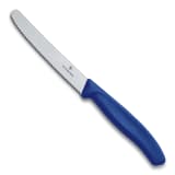 Victorinox Swiss Classic Round Serrated Paring Knife, 11cm - Blue