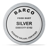 Barco Sparkly Pearlescent Food Dusting Powder, 10ml - Silver