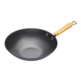 KitchenCraft Carbon Steel Non-Stick Wok - 30cm 