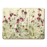 Creative Tops Rectangular Lacquered Finish Placemats, Set of 6 - Field Poppies 