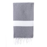 The Cotton Company Dimanta Turkish Towel - Dark Grey