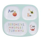 Creative Tops Sectioned Melamine Kids Plate - Alphabet