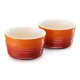 Le Creuset Large Stoneware Ramekins, Set of 2 - Flame