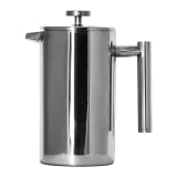 Regent Colombia Double Walled Stainless Steel Coffee Plunger - 1L 