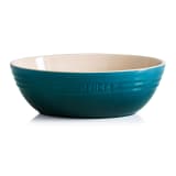 Le Creuset Stoneware Oval Pasta/Salad Serving Bowl, 3.2L - Deep Teal