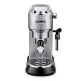 DeLonghi Dedica Pump Manual Espresso Coffee Machine, EC685 - Chrome