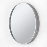 Native Decor Round Deep Frame Mirror - White