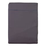 Linen Drawer Graphite Cotton Duvet Cover, 400 Thread Count - Queen 