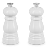 Le Creuset Classic Salt & Pepper Mills Set, 11cm - White