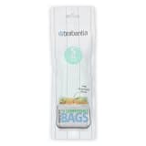 Brabantia Compostable Bin Liners, Pack of 10 - CODE S (6L) 